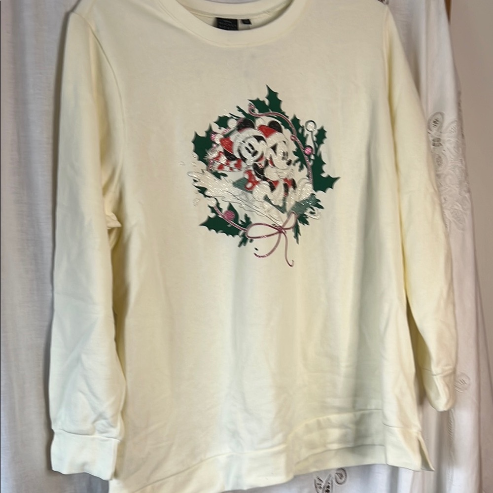 Lane Bryant Minnie Mickey Holiday Sweatshirt 18/20 NWT